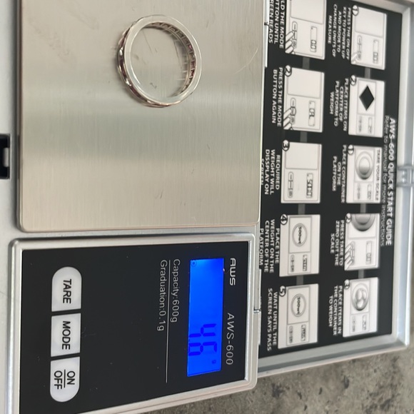 Diamond and Ruby Platinum Ring— Eternity Band - Picture 11 of 11